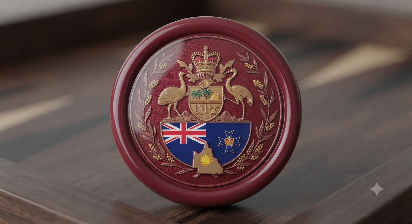 Queensland Crest chip